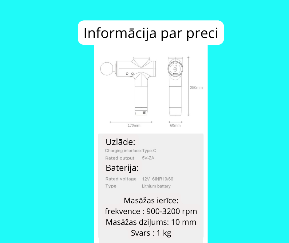 Booster Fitness Pro M212V, Smart-Hit, profesionāla masāžas pistole